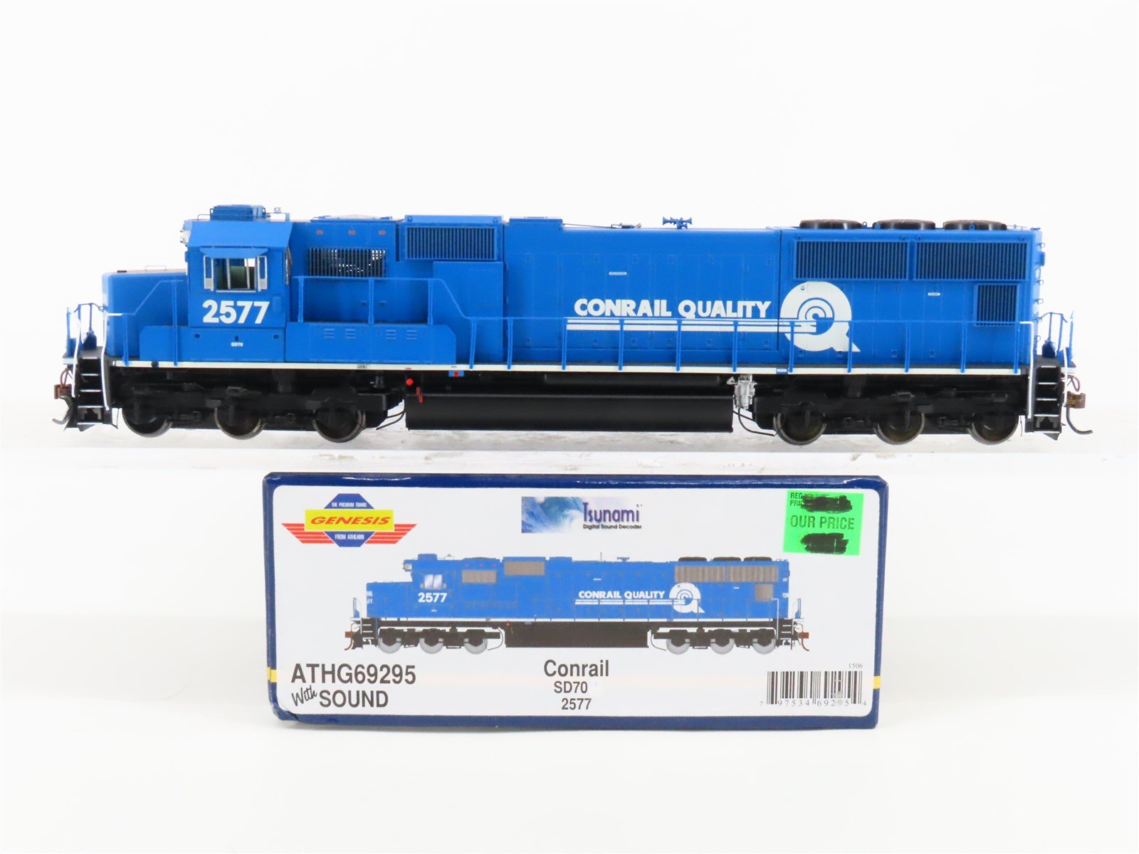 HO Scale Athearn Genesis ATHG69295 CR Conrail SD70 Diesel #2577 w/DCC & Sound
