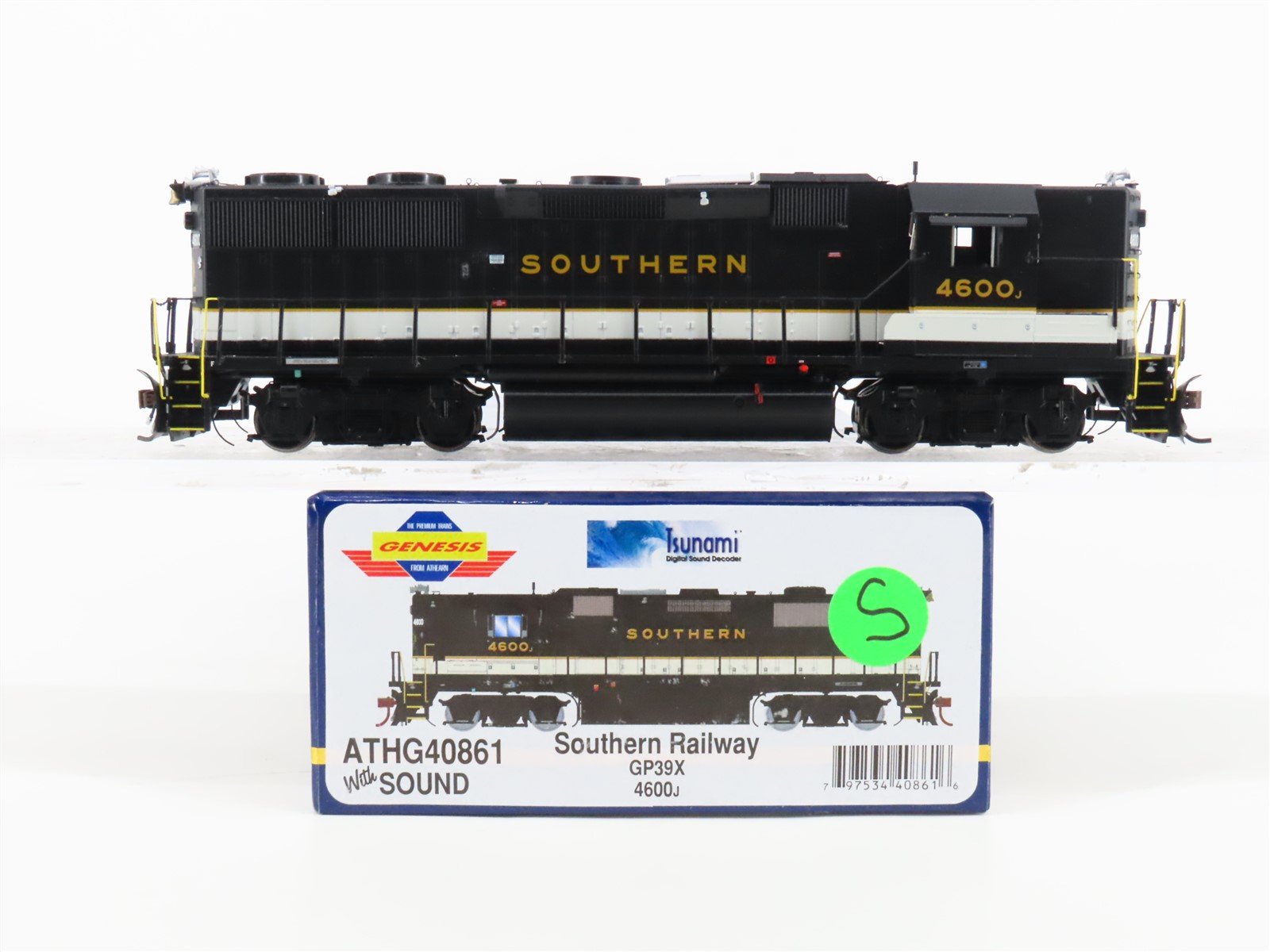 HO Scale Athearn Genesis ATHG40861 Southern GP39X Diesel #4600J w/DCC & Sound