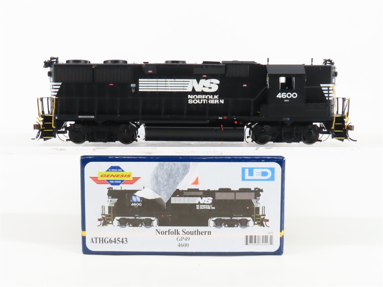 HO Scale Athearn Genesis ATHG64543 NS Norfolk Southern GP49 Diesel #4600
