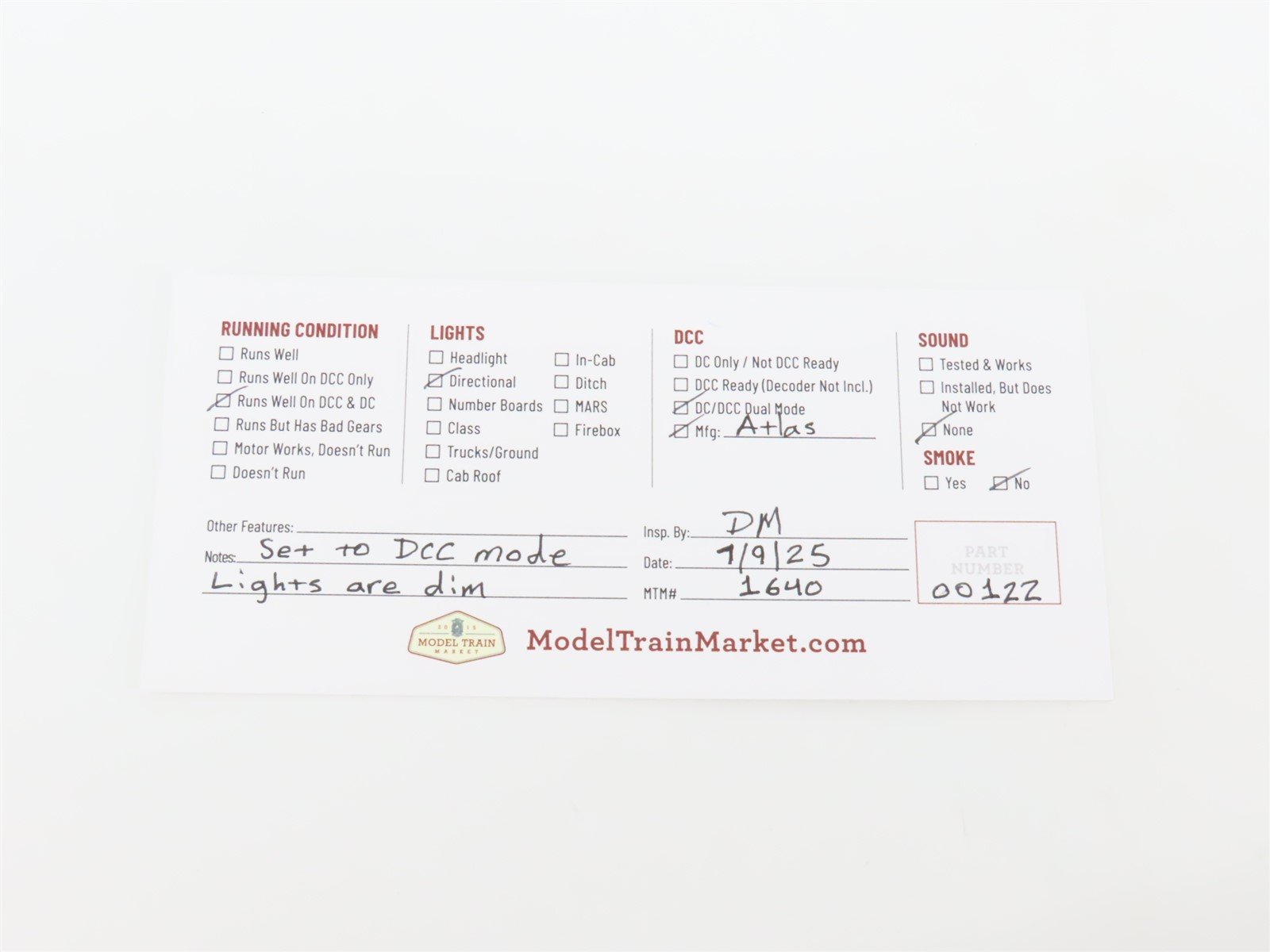 HO Scale Atlas Master 9025 BNSF Railway GE Dash 8-40B Diesel #8601 w/ DCC