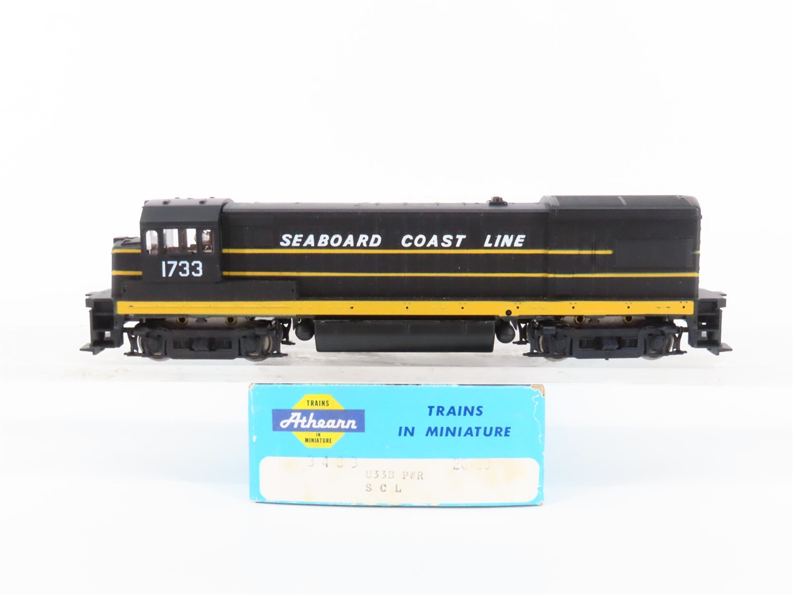 HO Scale Athearn 3483 SCL Seaboard Coast Line GE U33B Diesel Locomotive #1733