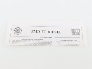HO Scale Bachmann 11705 SAL Seaboard Air Line EMD FTA Diesel Locomotive No#