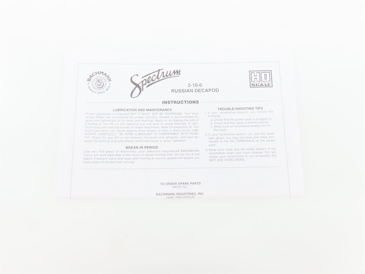 HO Bachmann Spectrum 81706 SAL Seaboard Air Line 2-10-0 Steam #514 - DCC Ready