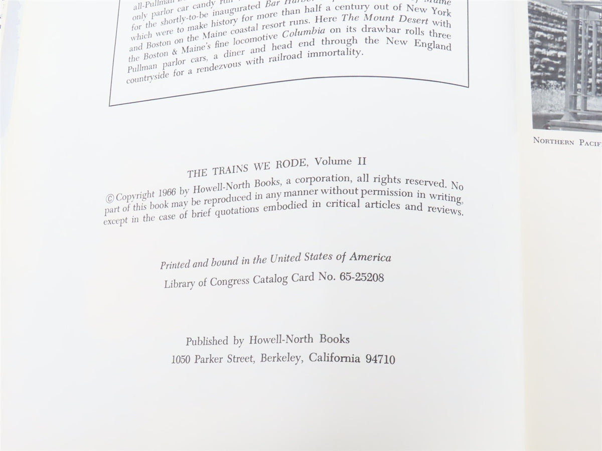The Trains We Rode Volume II by Lucius Beebe &amp; Charles Clegg ©1966 HC Book