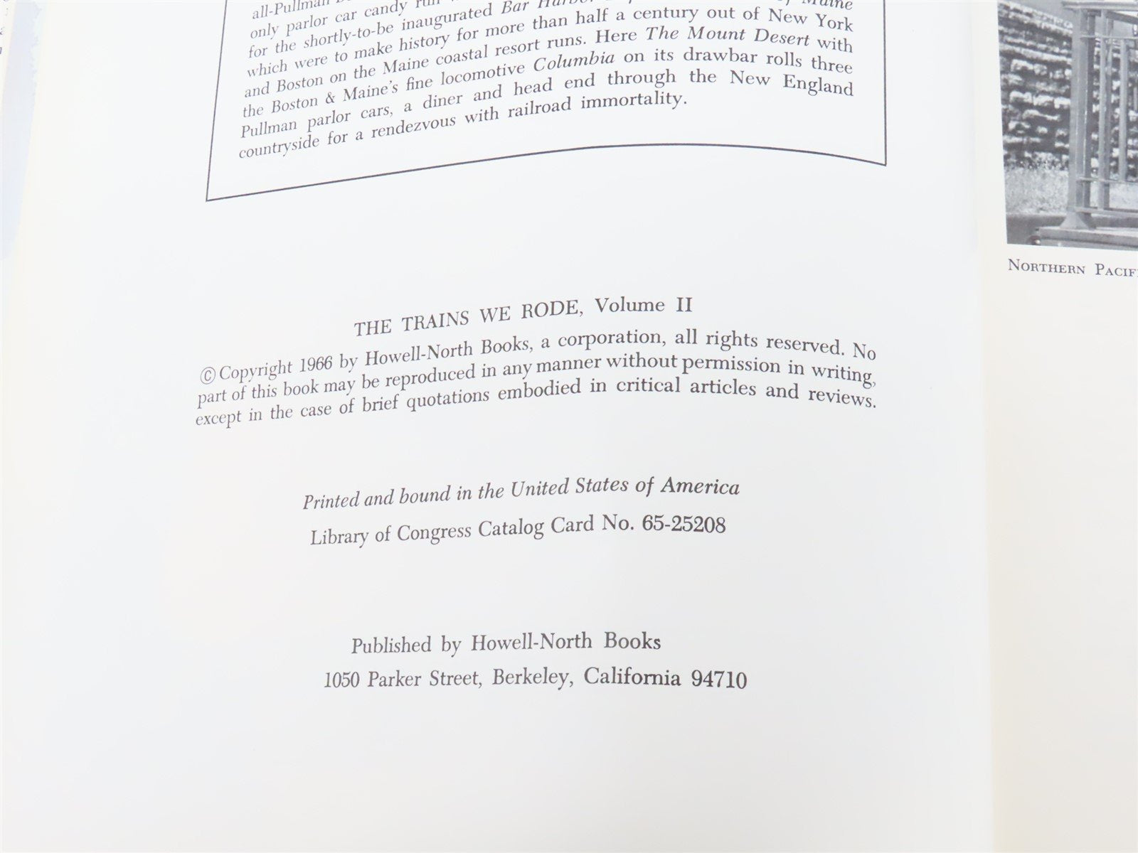 The Trains We Rode Volume II by Lucius Beebe & Charles Clegg ©1966 HC Book