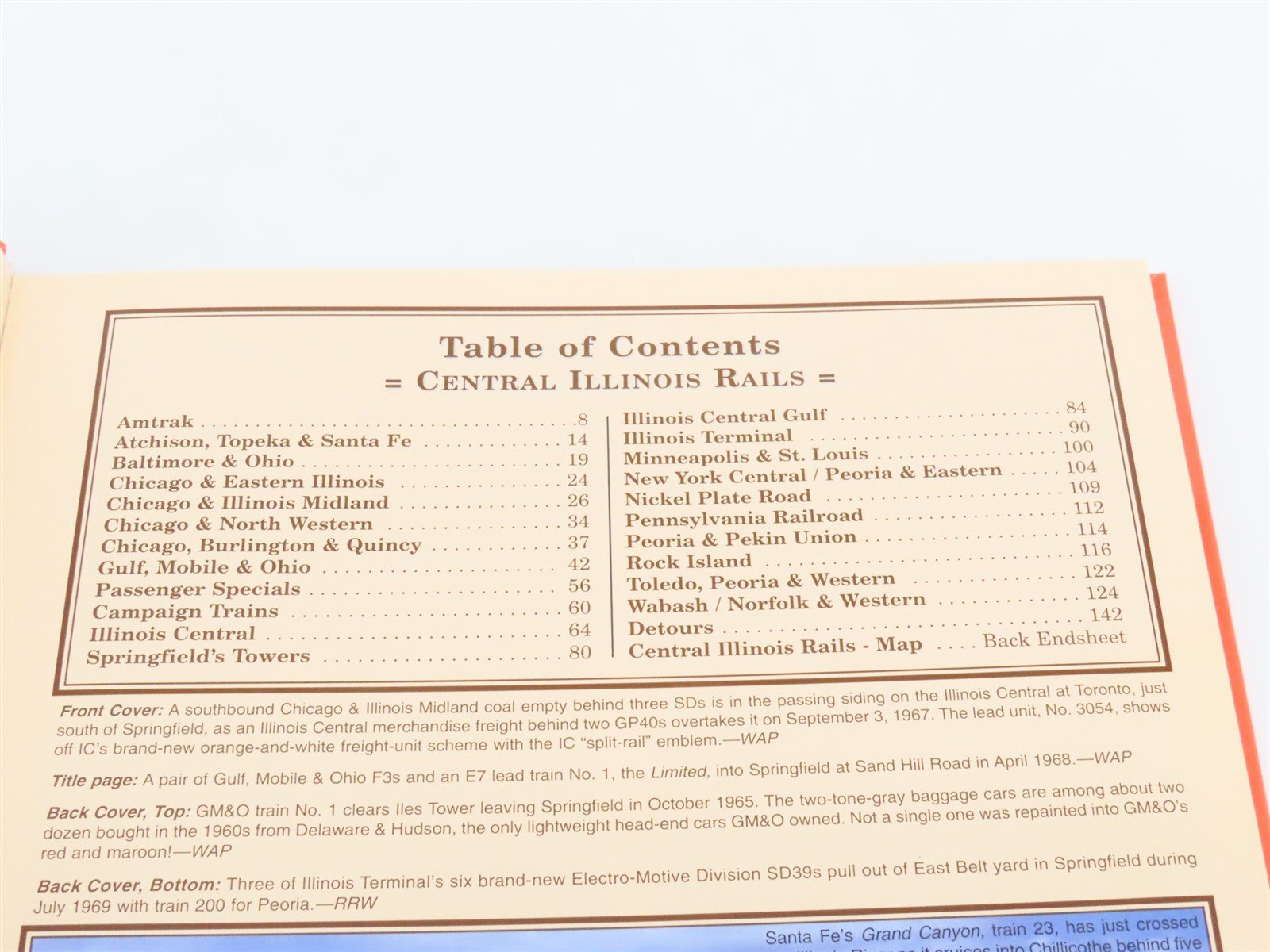 Central Illinois Rails Color Pictorial, 1950s-1970s by Wallin & Ingles ©2011