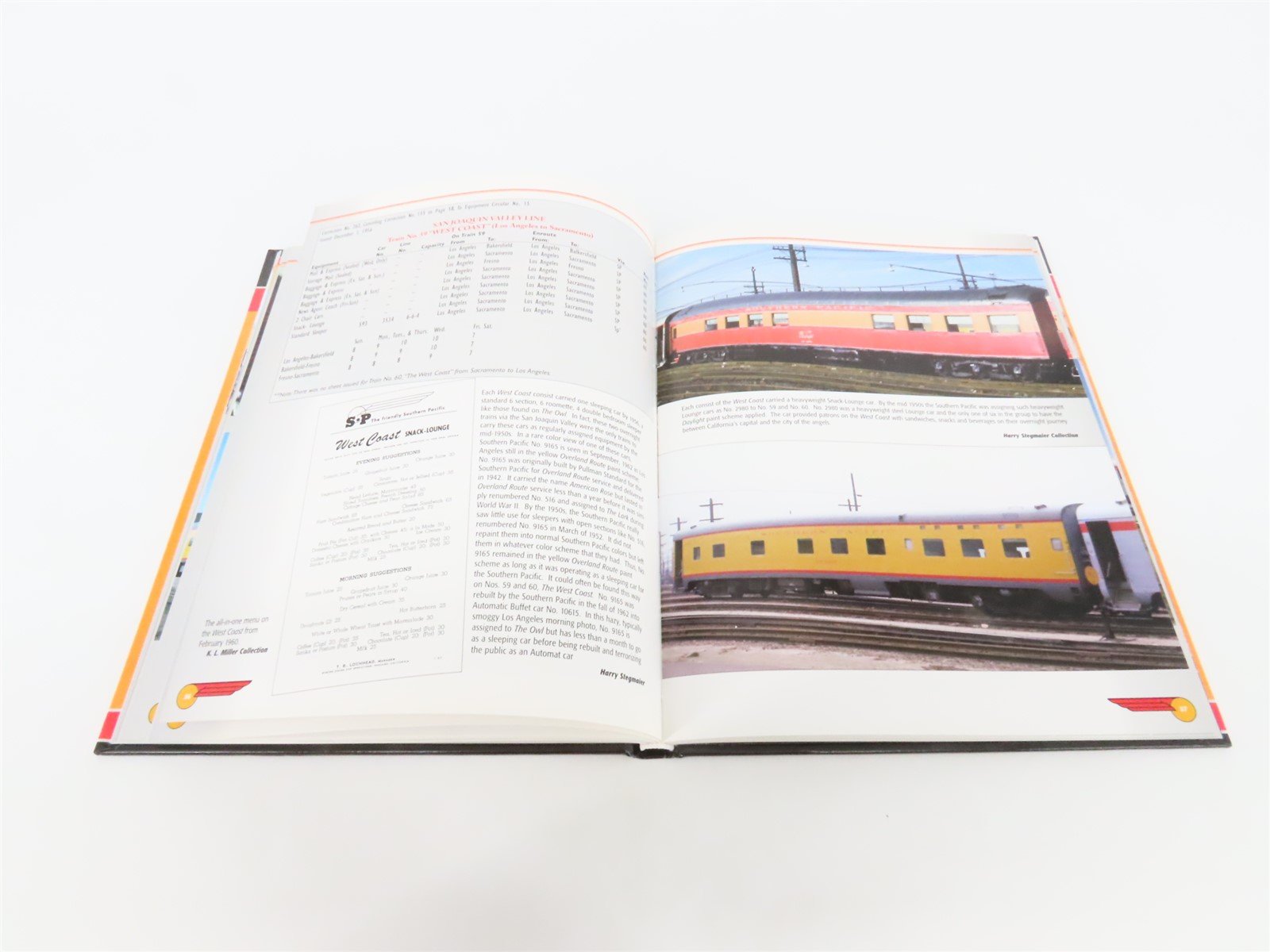 Southern Pacific Passenger Train Consists and Cars 1955-1958 by Stegmaier ©2001