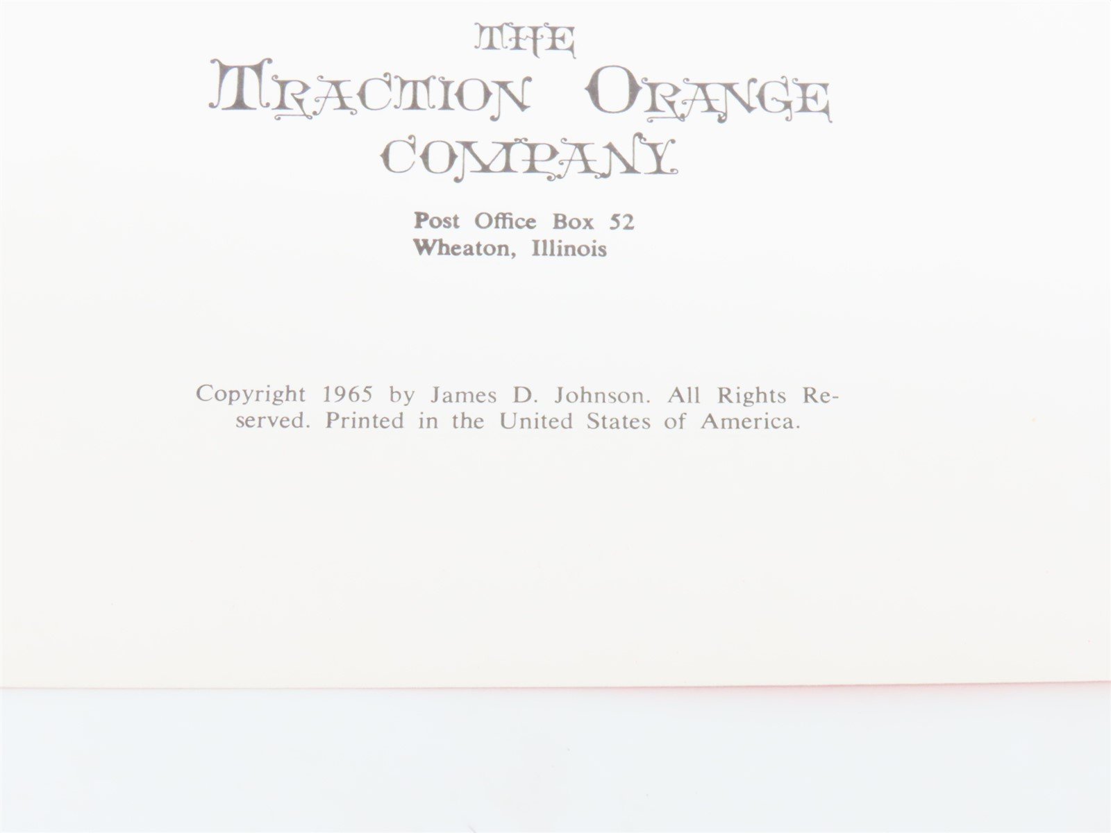 Aurora 'N' Elgin Chicago Aurora & Elgin by James D. Johnson ©1965 SC Book
