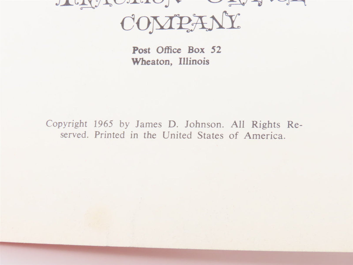 Aurora &#39;N&#39; Elgin Chicago Aurora &amp; Elgin by James D. Johnson ©1965 SC Book
