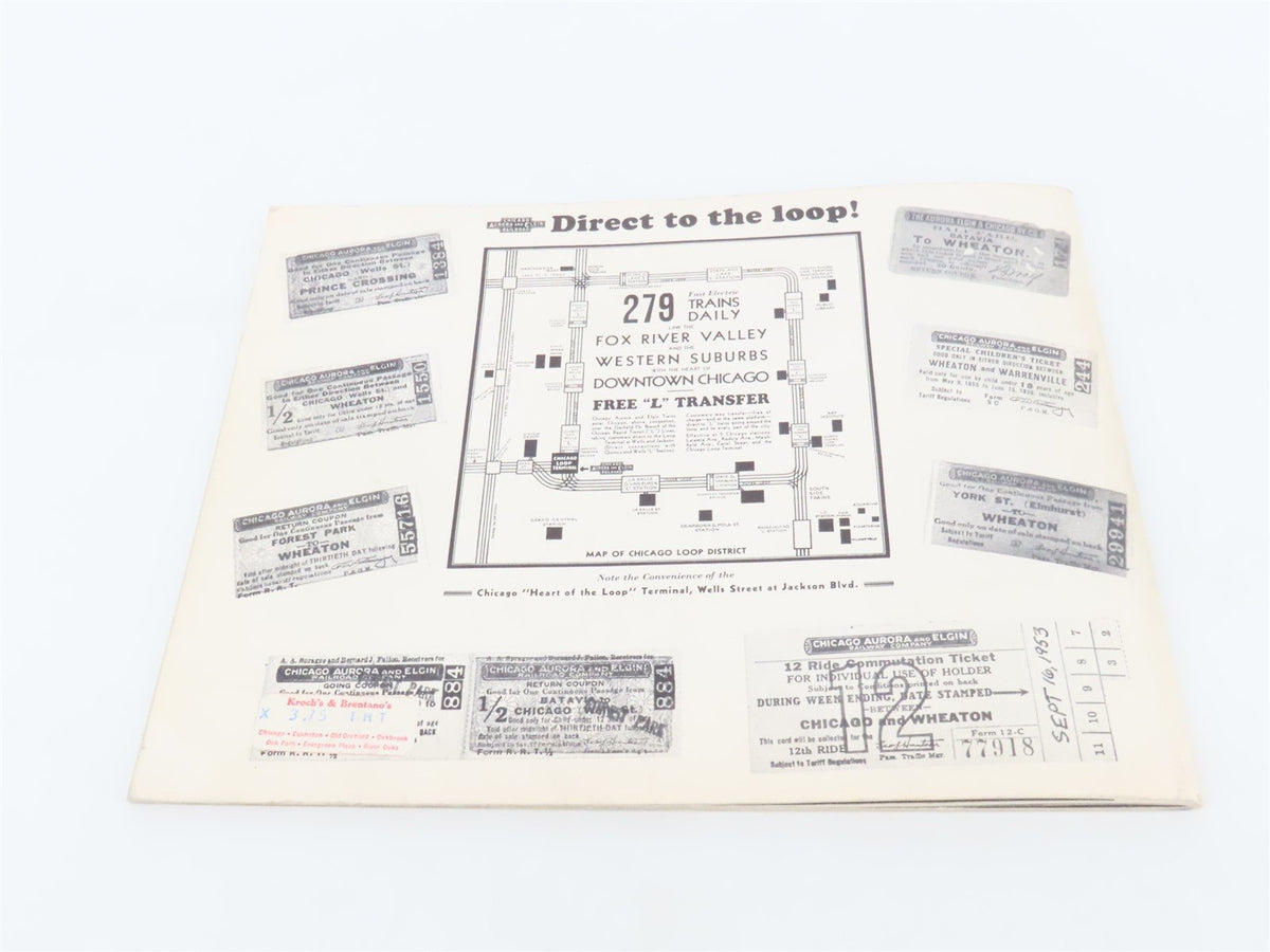 Aurora &#39;N&#39; Elgin Chicago Aurora &amp; Elgin by James D. Johnson ©1965 SC Book