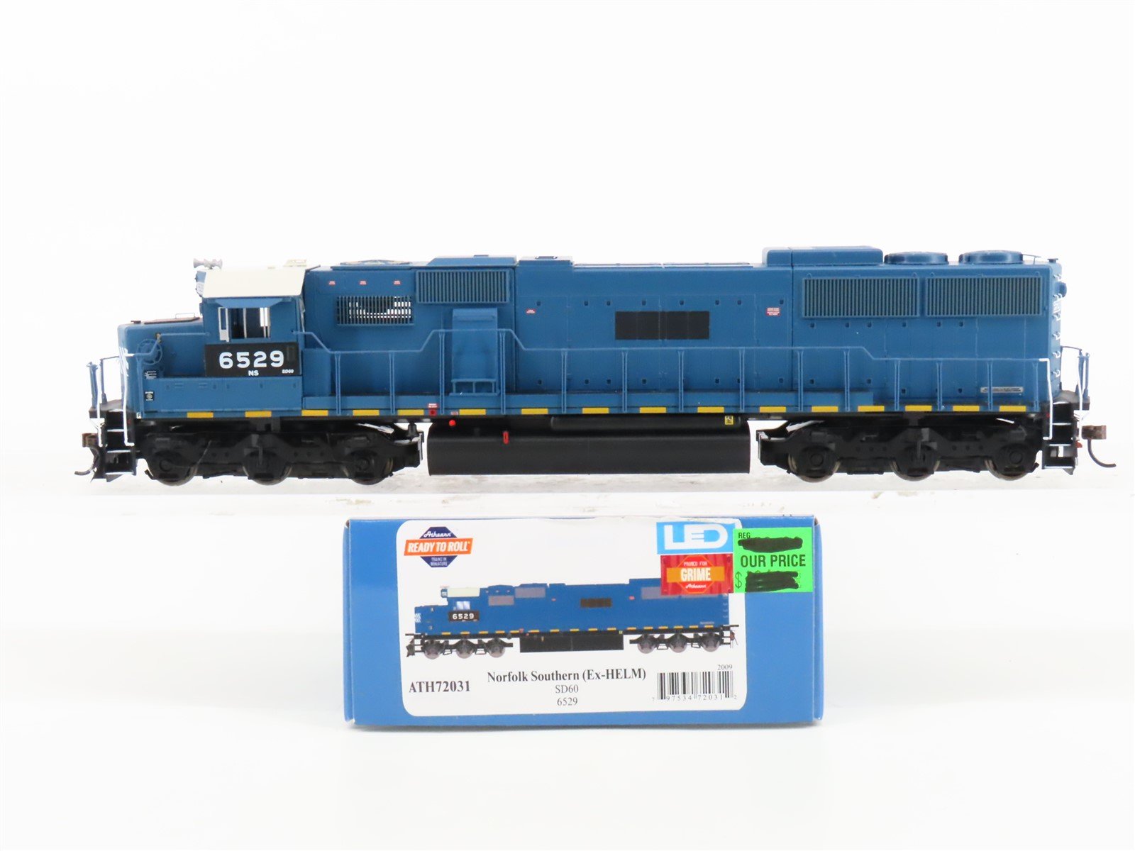 HO Scale Athearn ATH72031 NS Norfolk Southern Ex-HELM SD60 Diesel Loco #6529