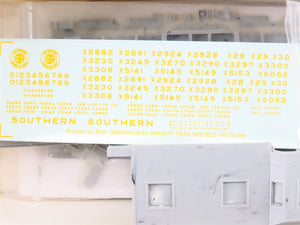 HO Scale Wright Trak SOU-01 Undecorated w/Southern Decals Bay Window Caboose Kit