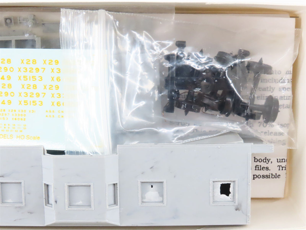 HO Scale Wright Trak SOU-01 Undecorated w/Southern Decals Bay Window Caboose Kit