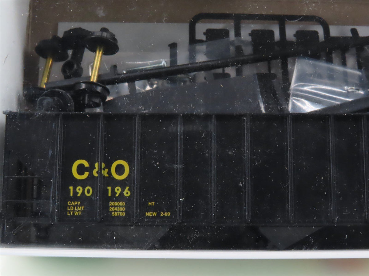 Lot of 4 HO Scale Bowser C&amp;O Chesapeake &amp; Ohio 3-Bay Open Hopper Car Kits SEALED