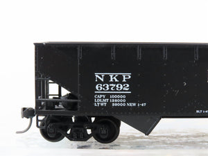 HO Scale Athearn Bev-Bel 952-5 NKP Nickel Plate Road 2-Bay Hopper #63792