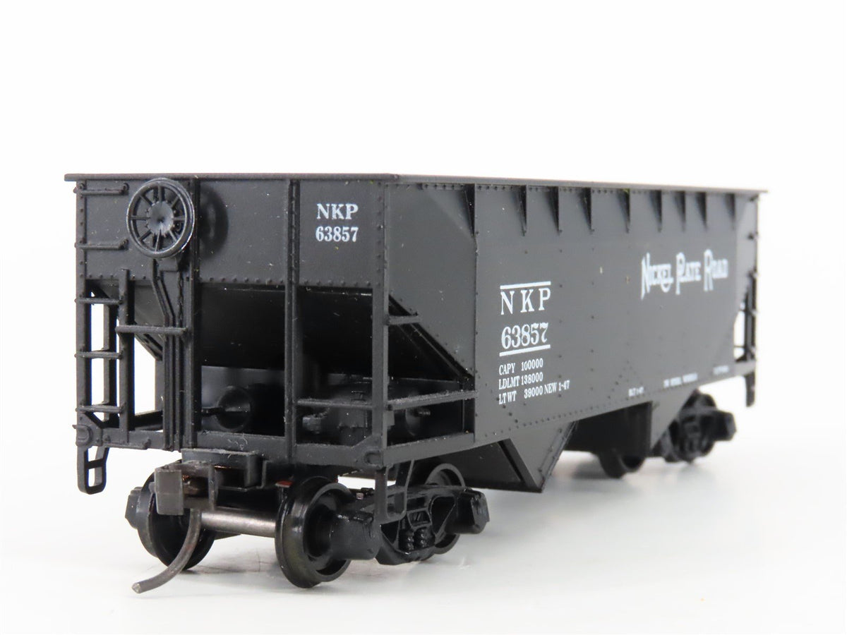 HO Scale Athearn Bev-Bel 952-7 NKP Nickel Plate Road 2-Bay Hopper #63857