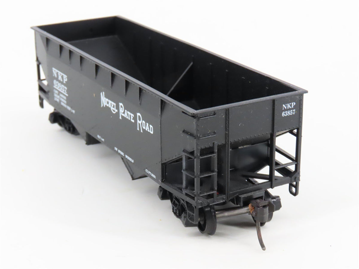 HO Scale Athearn Bev-Bel 952-7 NKP Nickel Plate Road 2-Bay Hopper #63857