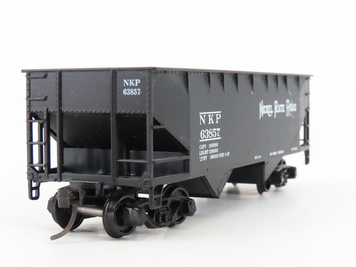 HO Scale Athearn Bev-Bel 952-7 NKP Nickel Plate Road 2-Bay Hopper #63857
