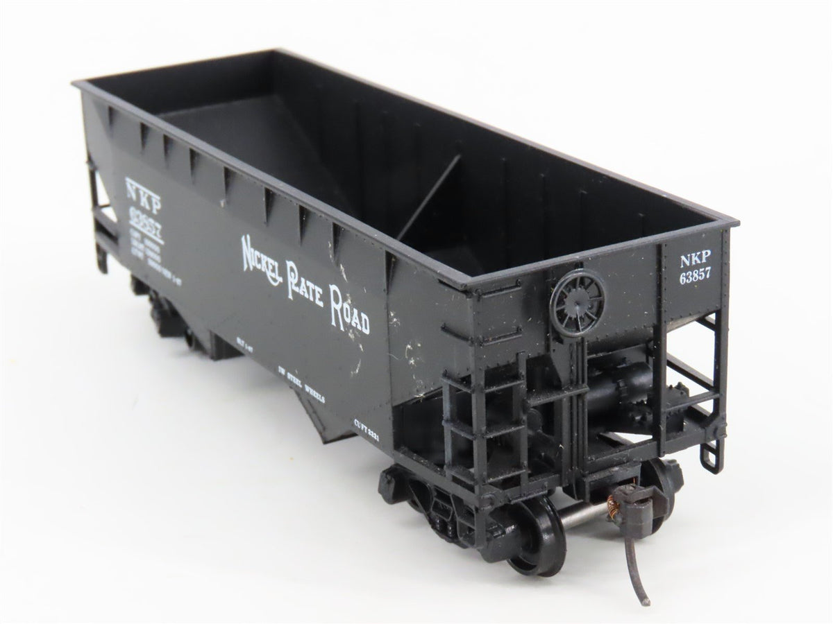 HO Scale Athearn Bev-Bel 952-7 NKP Nickel Plate Road 2-Bay Hopper #63857