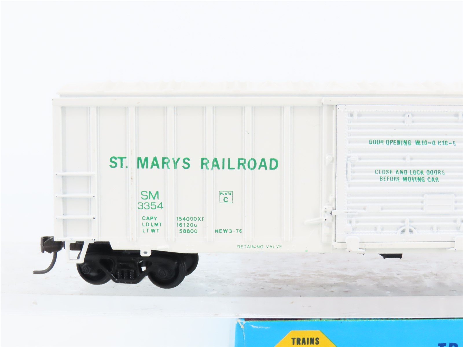 HO Scale Athearn Bev-Bel 382-1 SM St Mary's Railroad 50' Box Car #3354