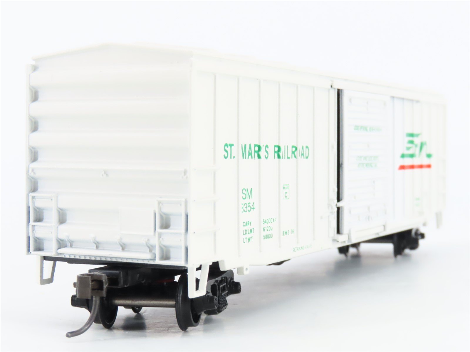 HO Scale Athearn Bev-Bel 382-1 SM St Mary's Railroad 50' Box Car #3354