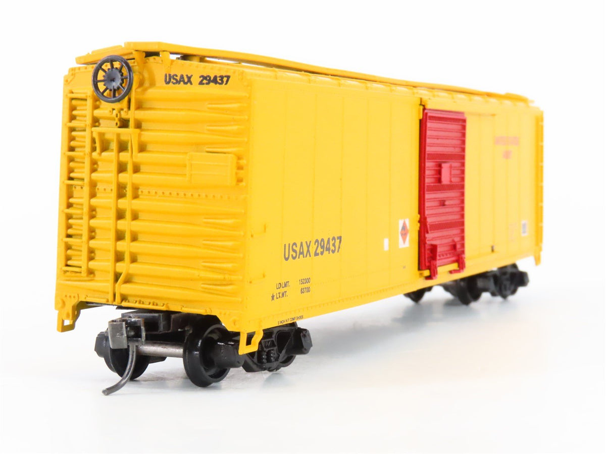 HO Scale Athearn Bev-Bel 2318-3 USAX United States Army 50&#39; Box Car #29437