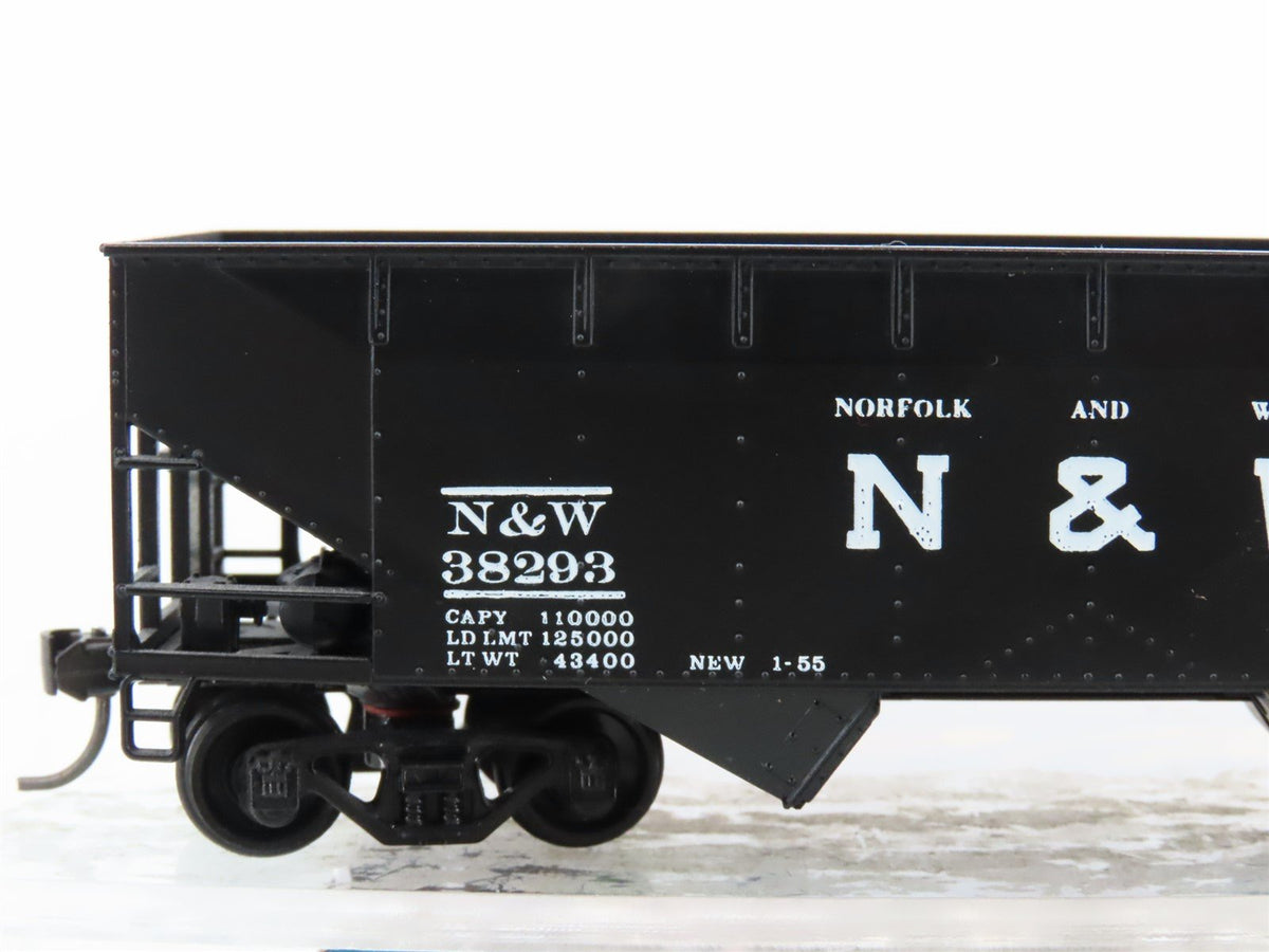 HO Scale Athearn Bev-Bel 1316 N&amp;W Norfolk &amp; Western 2-Bay Hopper #38293