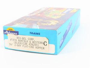 HO Scale Athearn Bev-Bel 1316 N&W Norfolk & Western 2-Bay Hopper #38293