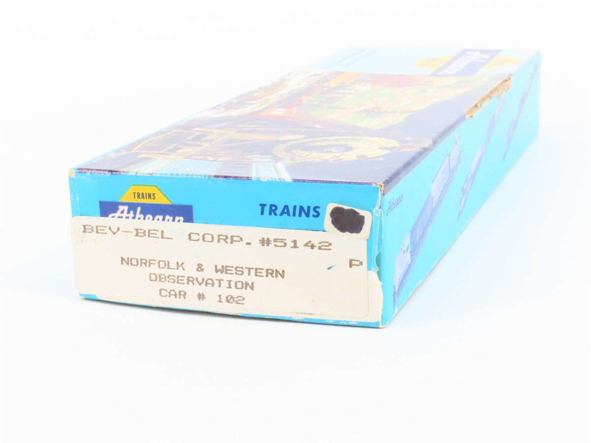 HO Scale Athearn Bev-Bel 5142 NW Norfolk &amp; Western Observation Passenger #102