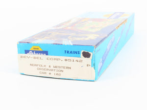 HO Scale Athearn Bev-Bel 5142 NW Norfolk & Western Observation Passenger #102