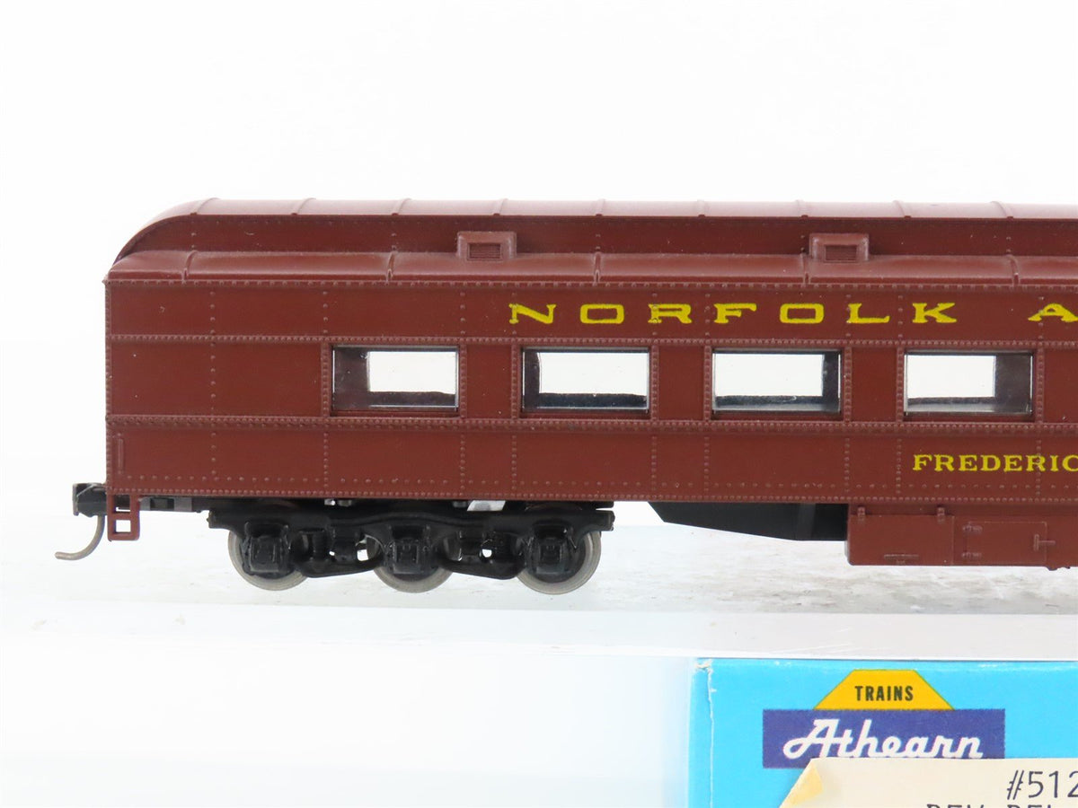 HO Scale Athearn Bev-Bel 5121 N&amp;W Norfolk &amp; Western Diner Passenger Car