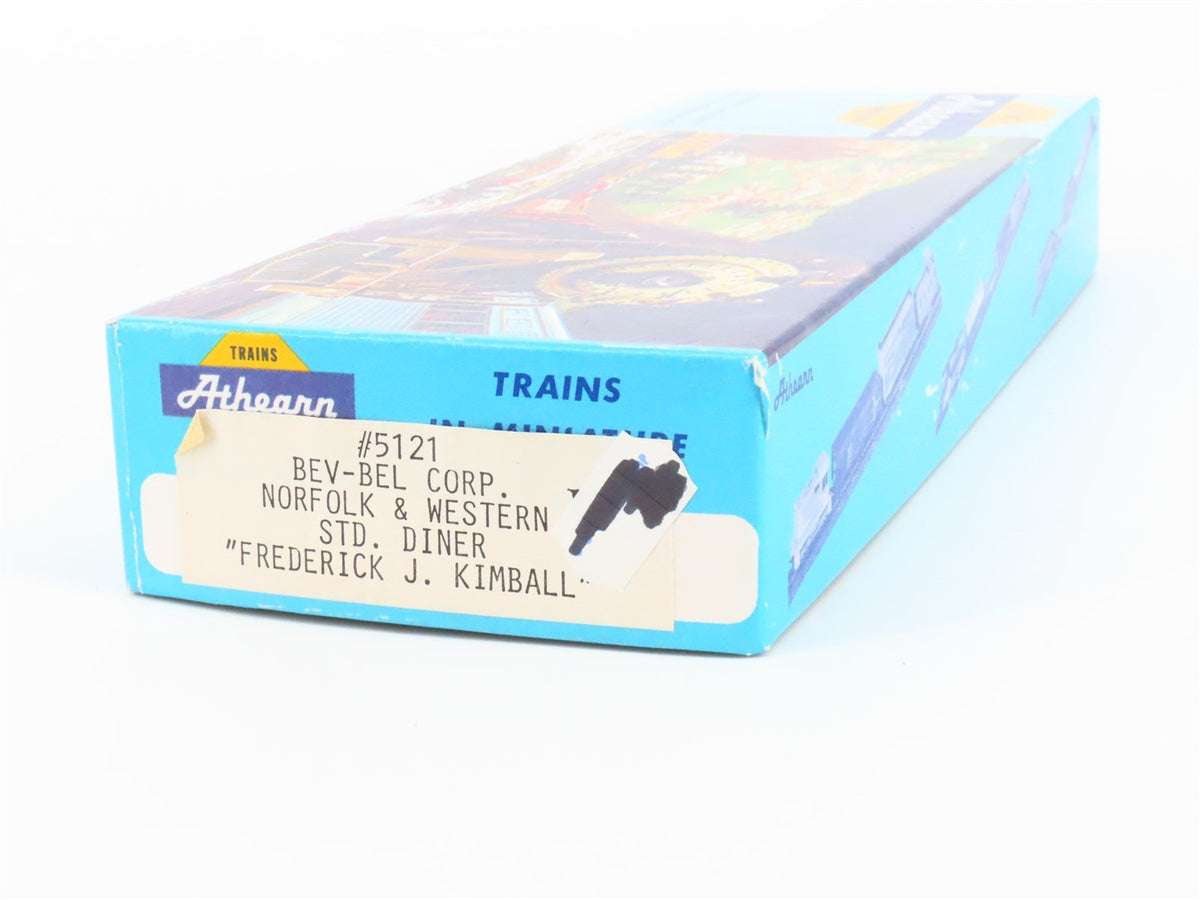 HO Scale Athearn Bev-Bel 5121 N&amp;W Norfolk &amp; Western Diner Passenger Car