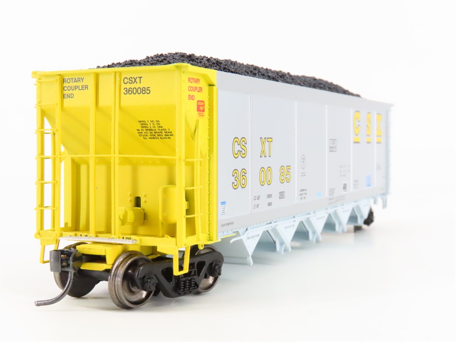 HO Scale ExactRail Evolution EE-1303-36 CSXT CSX 5-Bay Hopper #360085 w/ Load