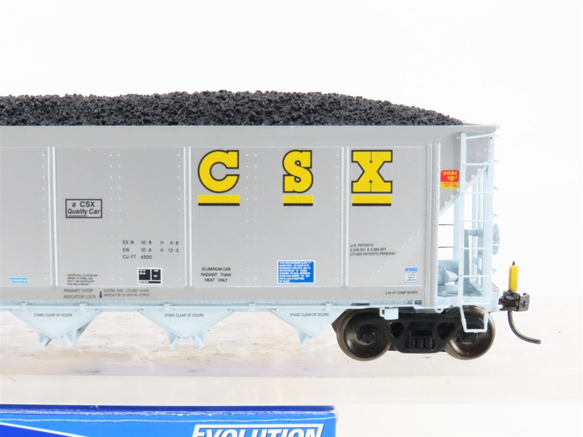 HO Scale ExactRail Evolution EE-1303-17 CSXT CSX 5-Bay Hopper #360044 w/ Load