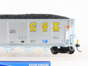 HO Scale ExactRail Evolution EE-1303-17 CSXT CSX 5-Bay Hopper #360044 w/ Load