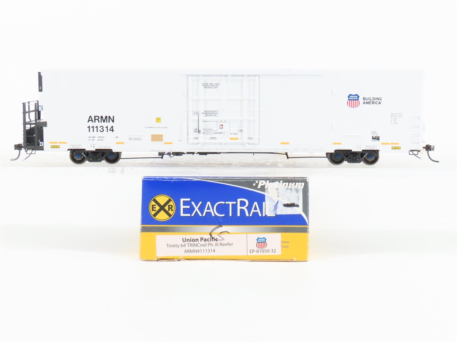 HO ExactRail Platinum EP-81050-32 ARMN UP 64' TRINCool PH. III Reefer #111314