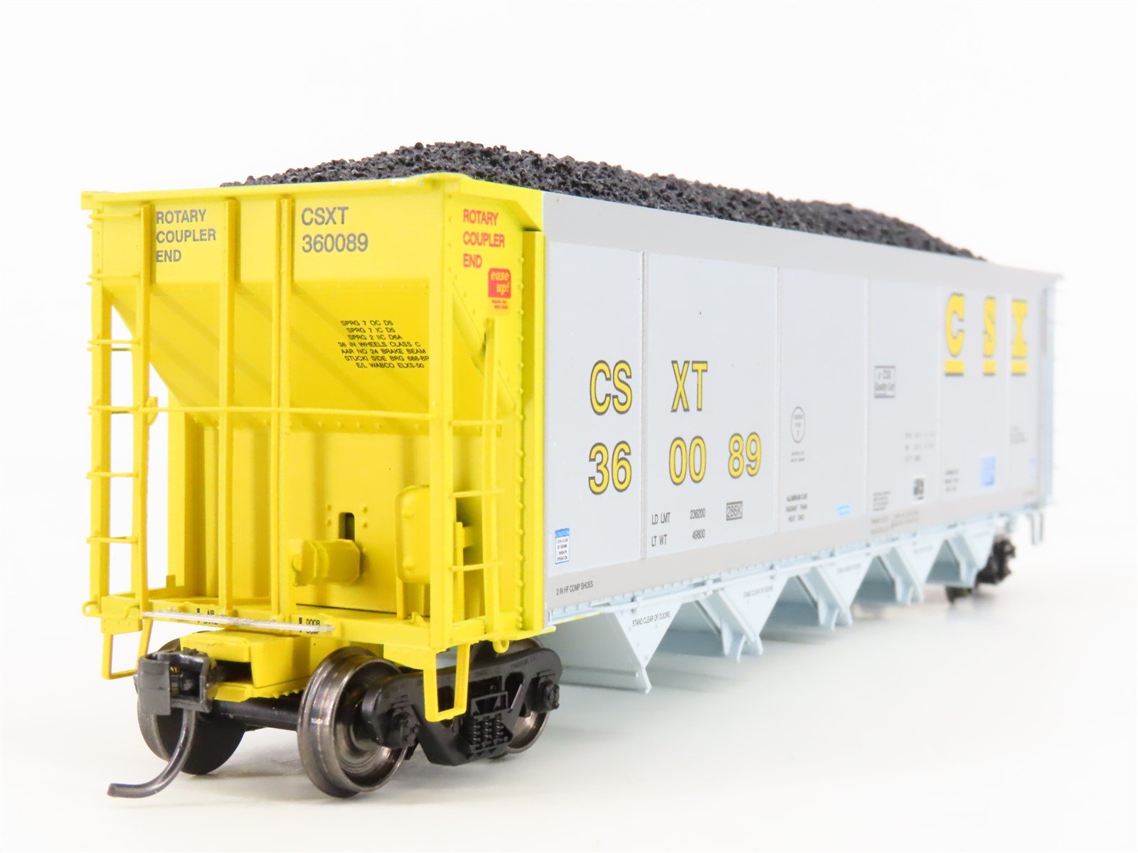 HO Scale ExactRail Evolution EE-1303-37 CSXT CSX 5-Bay Hopper #360089 w/ Load