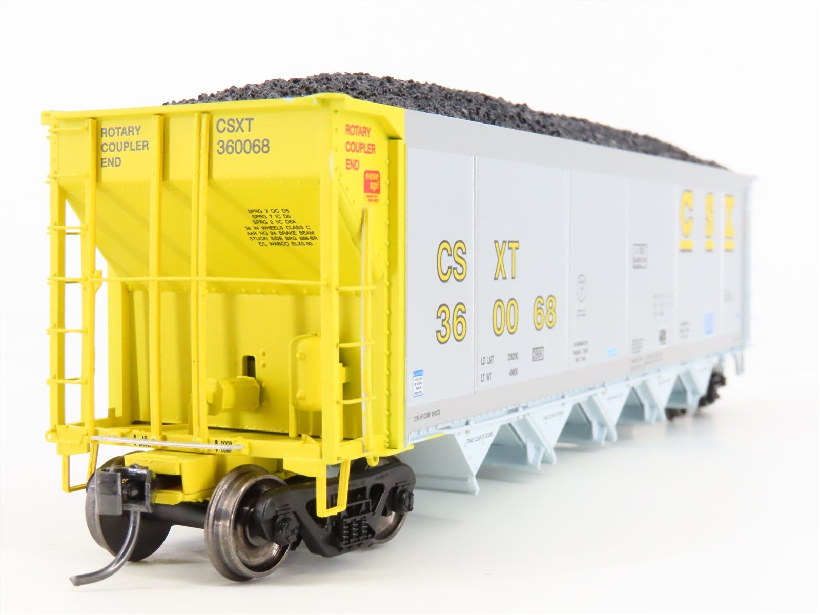 HO Scale ExactRail Evolution EE-1303-26 CSXT CSX 5-Bay Hopper #360068 w/ Load