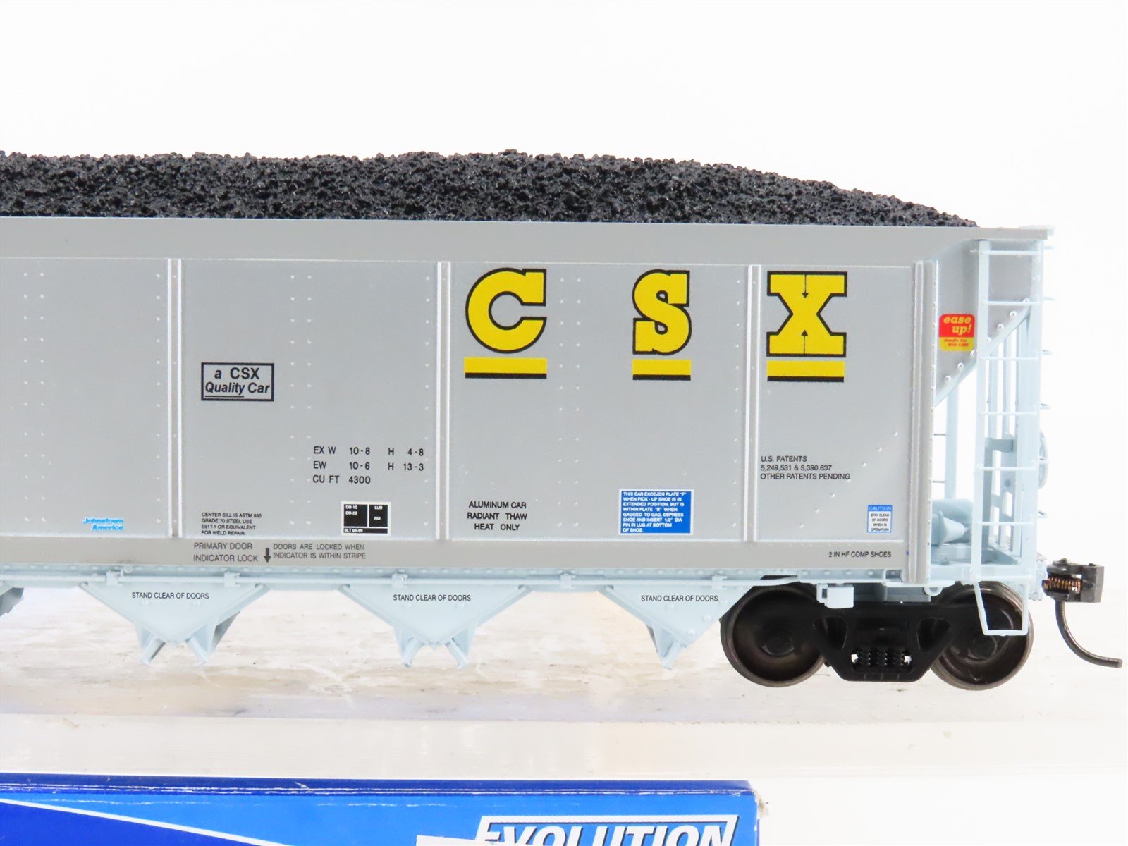 HO Scale ExactRail Evolution EE-1303-15 CSXT CSX 5-Bay Hopper #360039 w/ Load