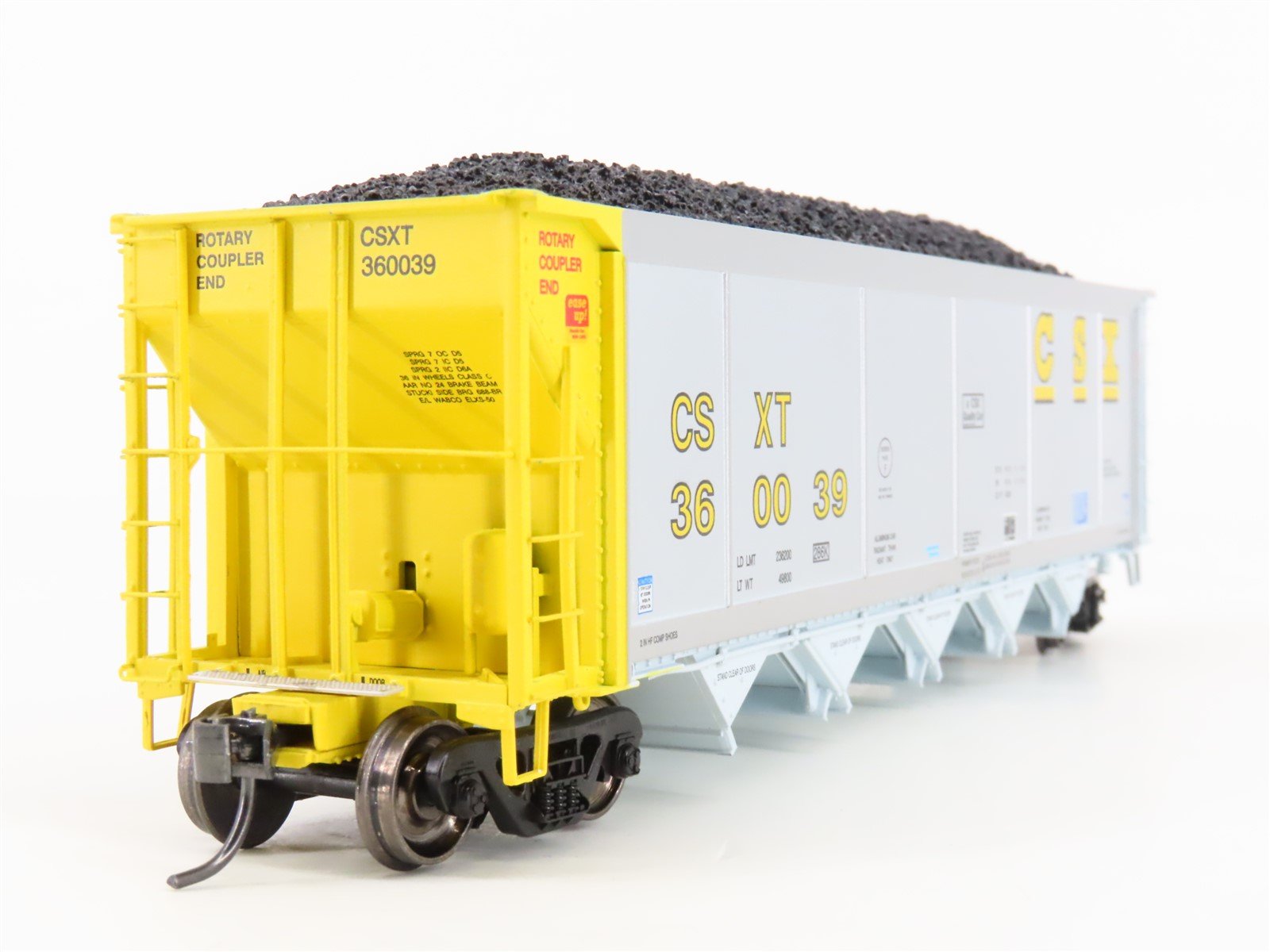 HO Scale ExactRail Evolution EE-1303-15 CSXT CSX 5-Bay Hopper #360039 w/ Load