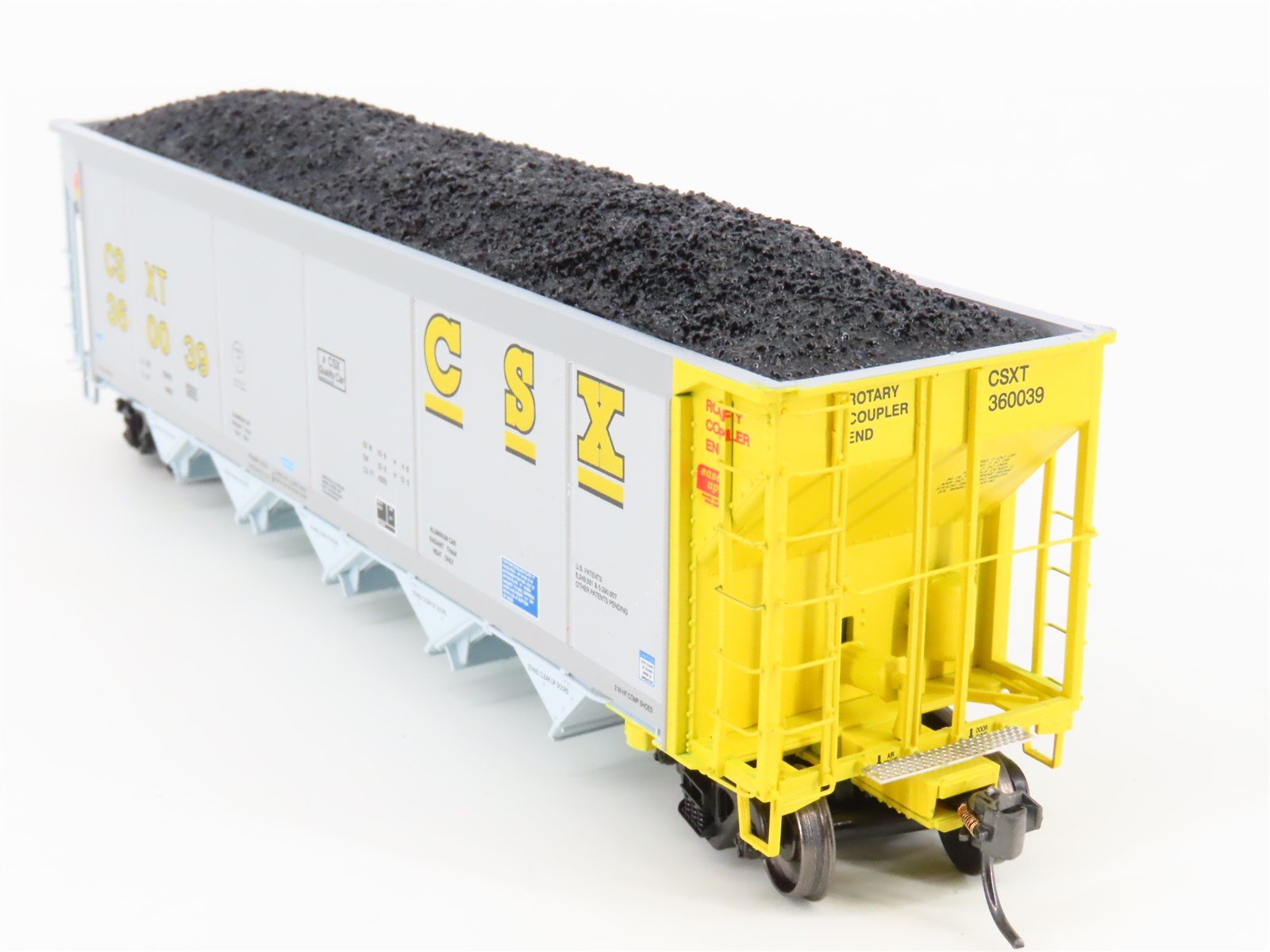 HO Scale ExactRail Evolution EE-1303-15 CSXT CSX 5-Bay Hopper #360039 w/ Load