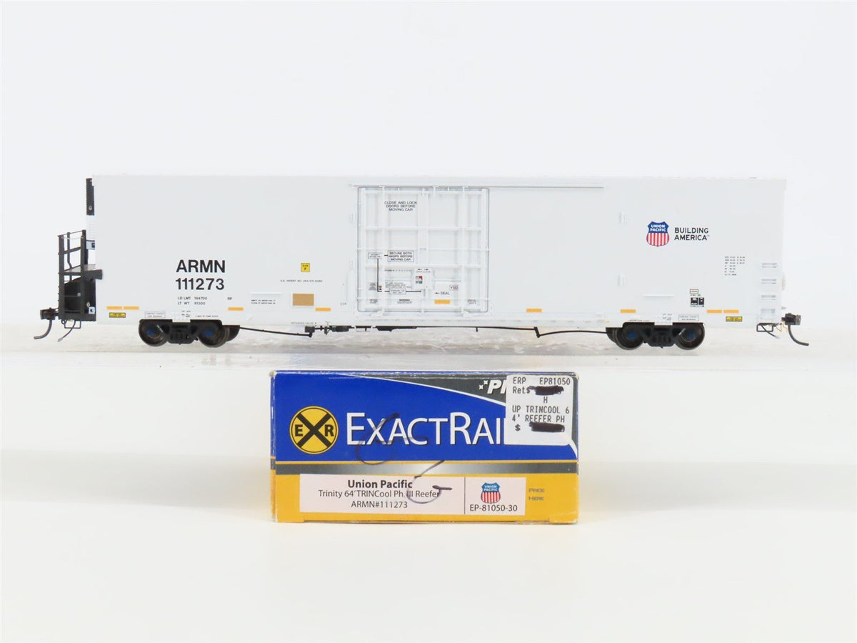 HO ExactRail Platinum EP-81050-30 ARMN UP 64&#39; TRINCool Ph. III Reefer #111273