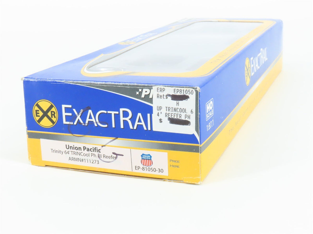 HO ExactRail Platinum EP-81050-30 ARMN UP 64&#39; TRINCool Ph. III Reefer #111273