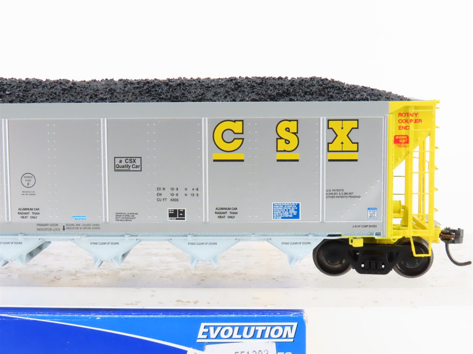 HO Scale ExactRail Evolution EE-1303-9 CSXT CSX 5-Bay Hopper #360025 w/ Load