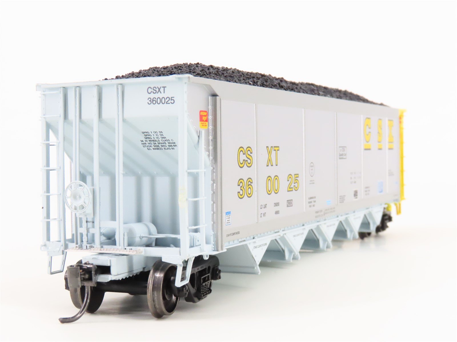 HO Scale ExactRail Evolution EE-1303-9 CSXT CSX 5-Bay Hopper #360025 w/ Load