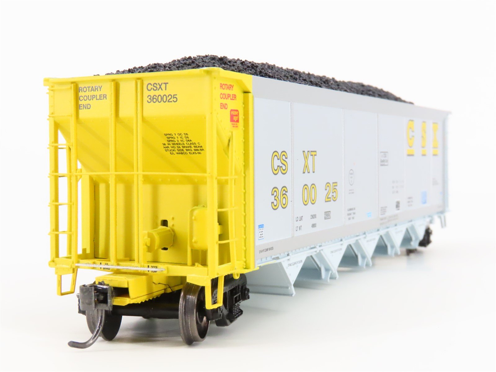 HO Scale ExactRail Evolution EE-1303-9 CSXT CSX 5-Bay Hopper #360025 w/ Load