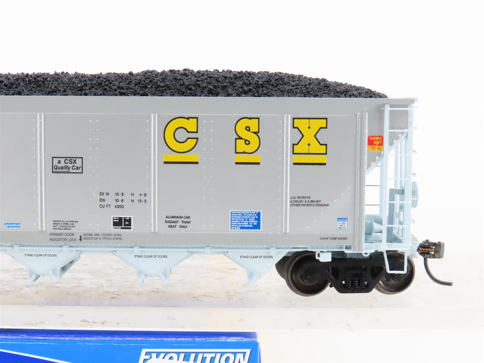 HO Scale ExactRail Evolution EE-1303-24 CSXT CSX 5-Bay Hopper #360062 w/ Load