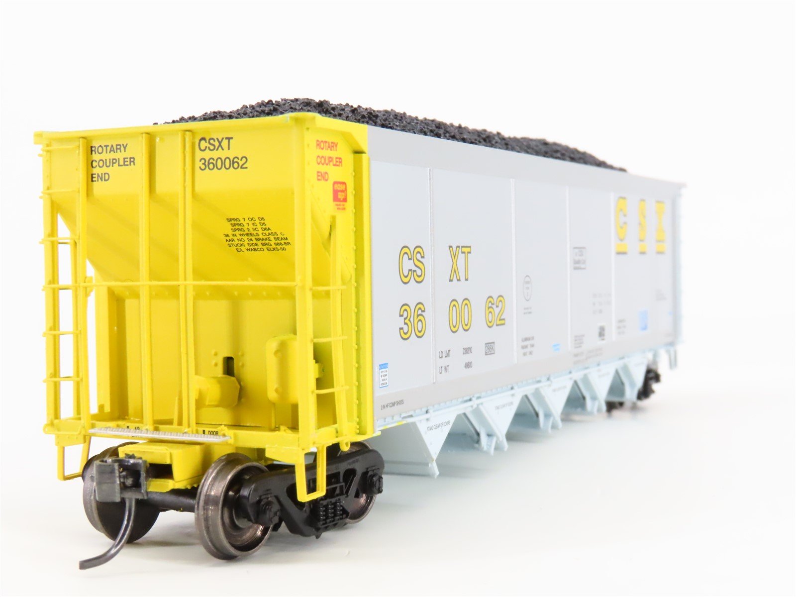 HO Scale ExactRail Evolution EE-1303-24 CSXT CSX 5-Bay Hopper #360062 w/ Load