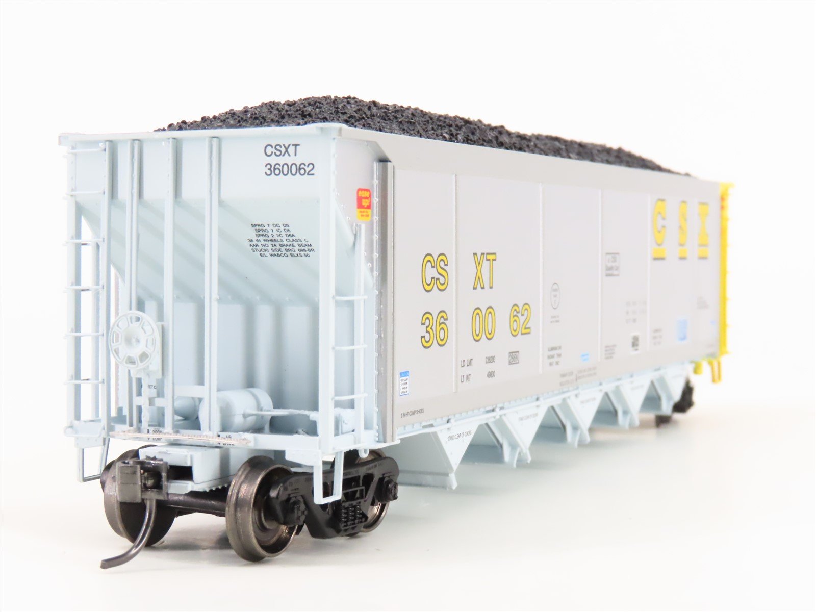 HO Scale ExactRail Evolution EE-1303-24 CSXT CSX 5-Bay Hopper #360062 w/ Load