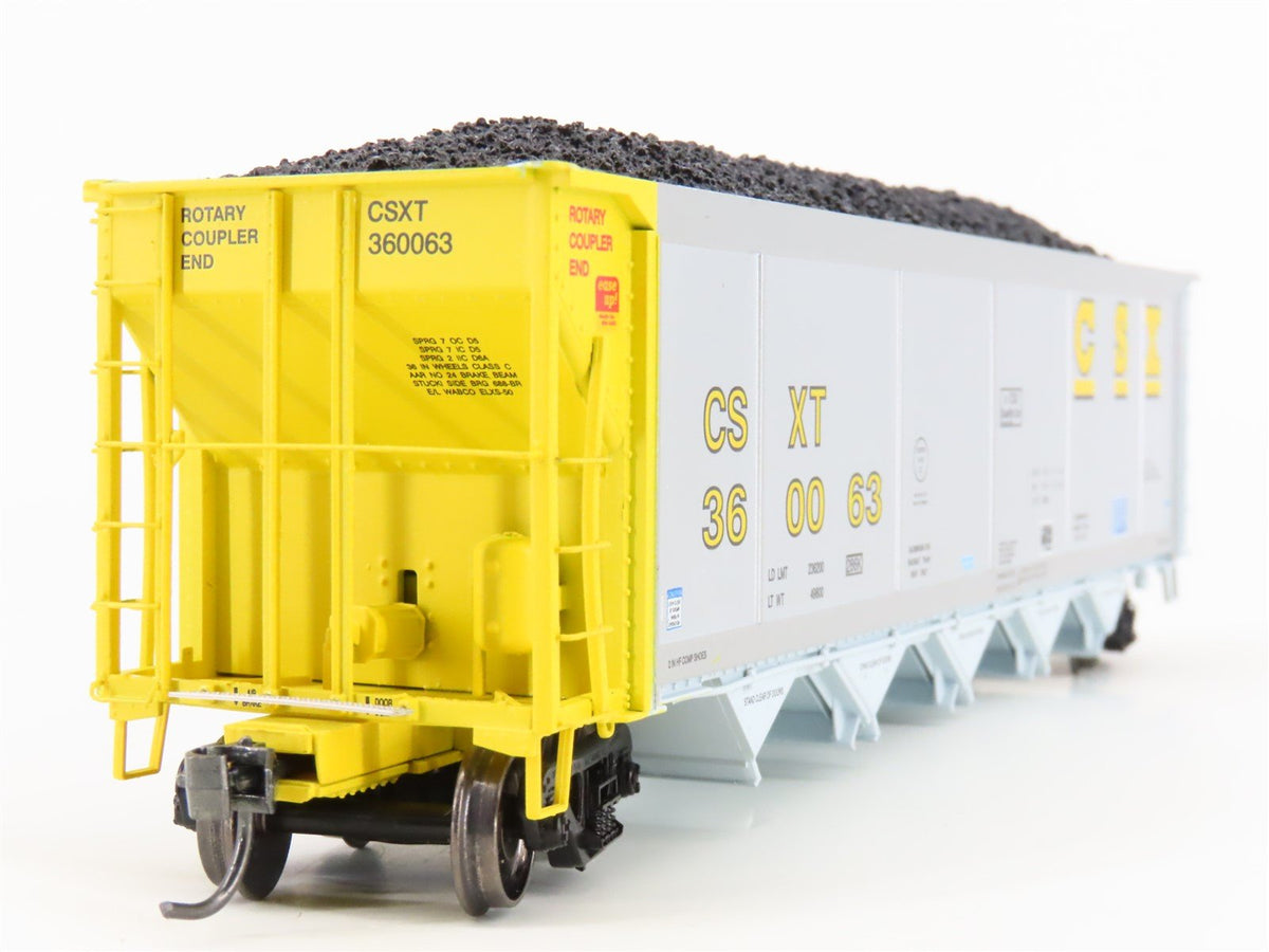 HO Scale ExactRail Evolution EE-1303-25 CSXT CSX 5-Bay Hopper #360063 w/ Load